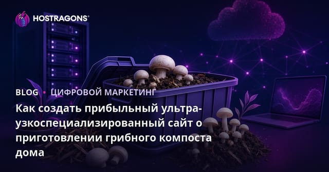 Как создать прибыльный ультра-узкоспециализированный сайт о приготовлении грибного компоста дома