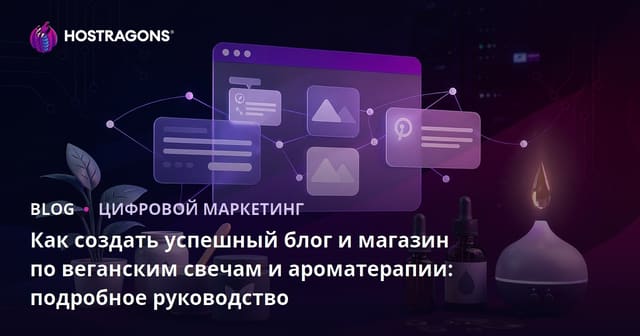 Как создать успешный блог и магазин по веганским свечам и ароматерапии: подробное руководство