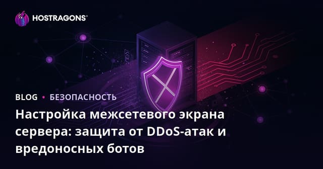 Настройка межсетевого экрана сервера: защита от DDoS-атак и вредоносных ботов