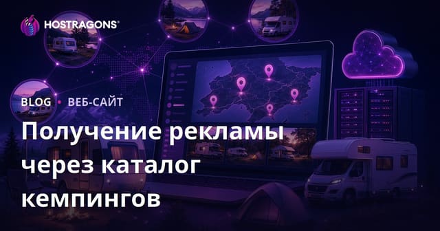 Региональный каталог для кемпингов и автодомов с возможностью заработка на рекламе