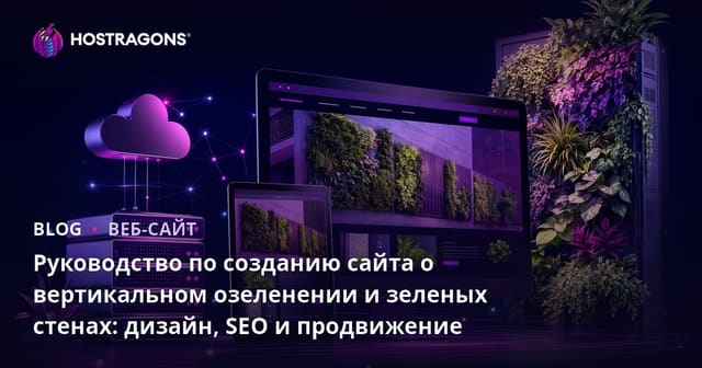 Руководство по созданию сайта о вертикальном озеленении и зеленых стенах: дизайн, SEO и продвижение
