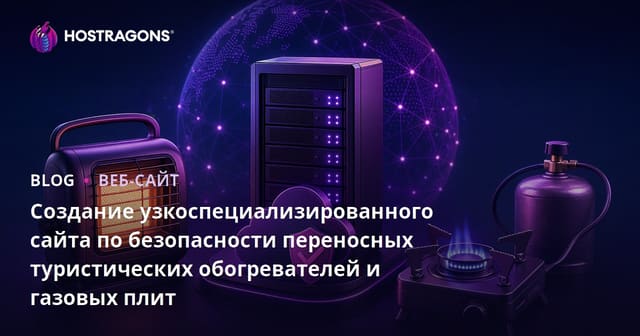 Создание узкоспециализированного сайта по безопасности переносных туристических обогревателей и газовых плит
