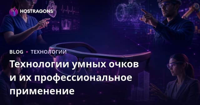 Технологии умных очков и их профессиональное применение