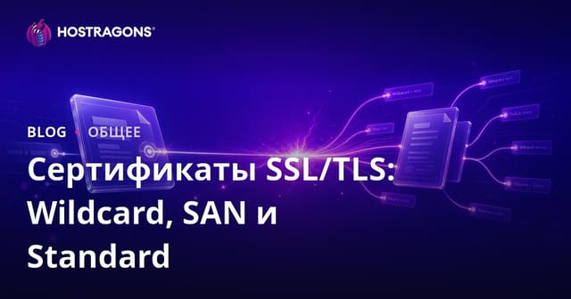Сертификаты SSL/TLS: Wildcard, SAN и Standard