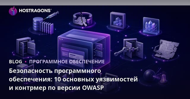 Безопасность программного обеспечения: 10 основных уязвимостей и контрмер по версии OWASP