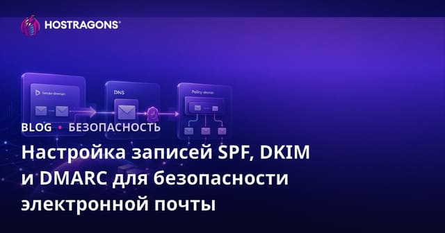 Настройка записей SPF, DKIM и DMARC для безопасности электронной почты