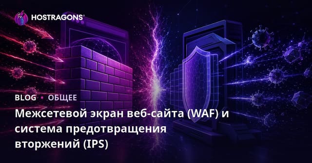 Межсетевой экран веб-сайта (WAF) и система предотвращения вторжений (IPS)