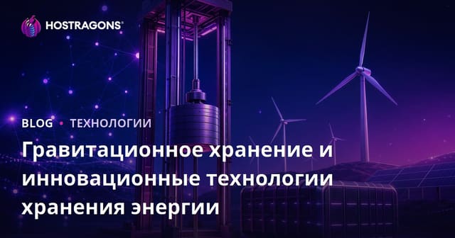 Гравитационное хранение и инновационные технологии хранения энергии