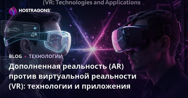 Дополненная реальность (AR) против виртуальной реальности (VR): технологии и приложения