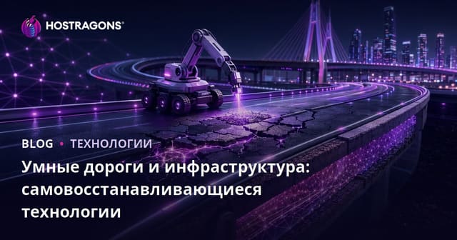 Умные дороги и инфраструктура: самовосстанавливающиеся технологии