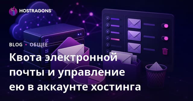 Квота электронной почты и управление ею в аккаунте хостинга