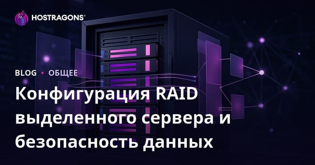 Конфигурация RAID выделенного сервера и безопасность данных