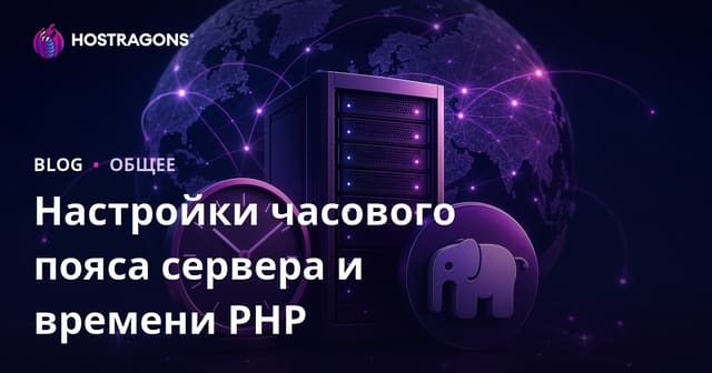 Настройки часового пояса сервера и времени PHP