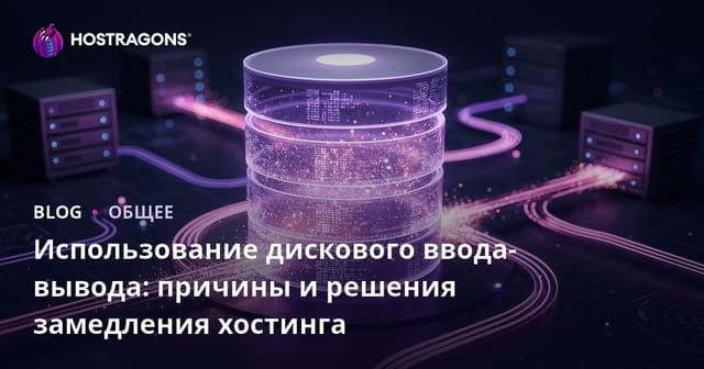 Использование дискового ввода-вывода: причины и решения замедления хостинга
