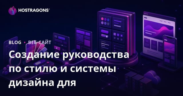 Руководство по стилю и создание дизайн-системы для вашего бренда
