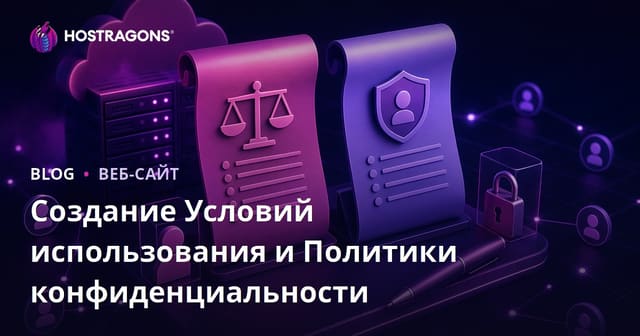 Создание Условий использования и Политики конфиденциальности