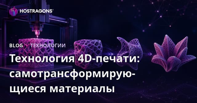 Технология 4D-печати: самотрансформирующиеся материалы