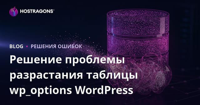Увеличение таблицы wp_options в WordPress: как очистить скрытые данные и ускорить сайт