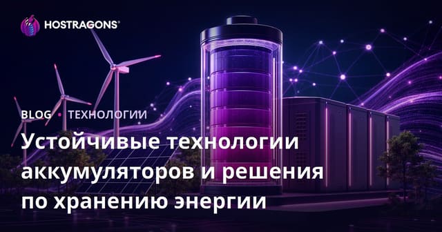 Устойчивые технологии аккумуляторов и решения по хранению энергии