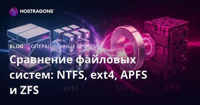 Сравнение файловых систем: NTFS, ext4, APFS и ZFS