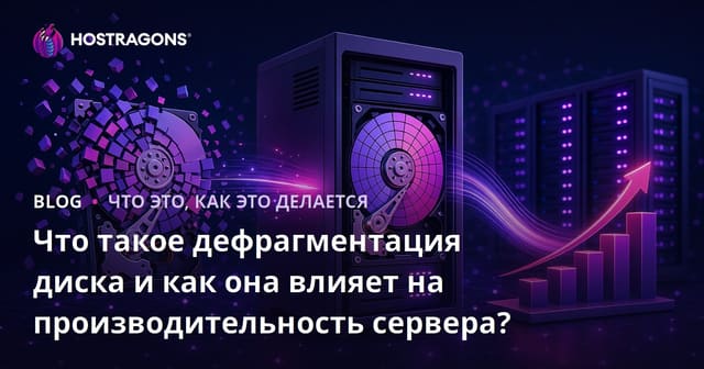 Что такое дефрагментация диска и как она влияет на производительность сервера?
