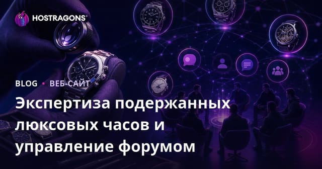 Экспертиза подержанных люксовых часов и управление нишевым форумом для коллекционеров