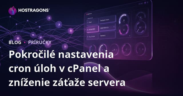 Pokročilé nastavenia cron úloh v cPanel a zníženie záťaže servera