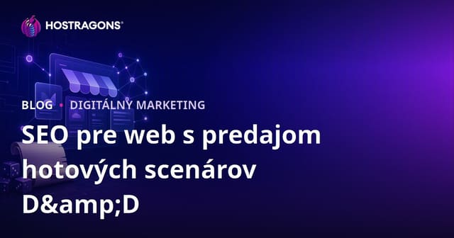 SEO pre webovú stránku predaja pripravených scenárov pre D&D