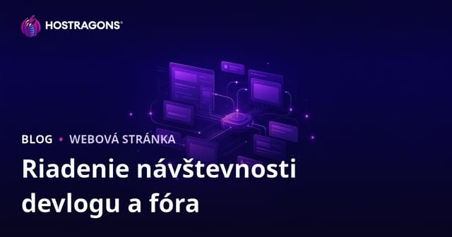 Správa návštevnosti pre nezávislých vývojárov hier: Devlog a fórum
