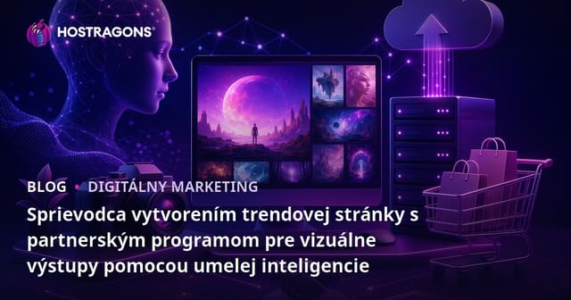 Sprievodca vytvorením trendovej stránky s partnerským programom pre vizuálne výstupy pomocou umelej inteligencie