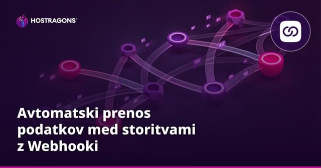 Avtomatski prenos podatkov med storitvami z uporabo Webhook-ov