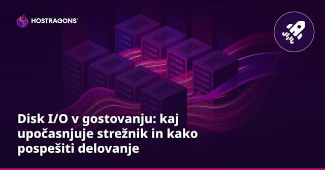 Disk I/O v gostovanju: kaj upočasnjuje strežnik in kako pospešiti delovanje