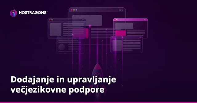 Dodajanje in upravljanje večjezikovne podpore
