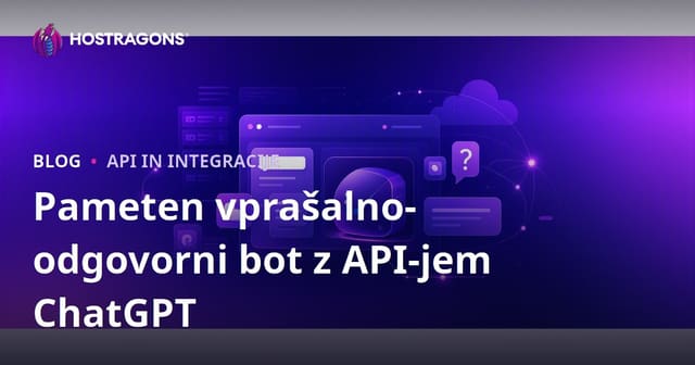 Dodajanje pametnega vprašalnika na vašo spletno stran z ChatGPT API