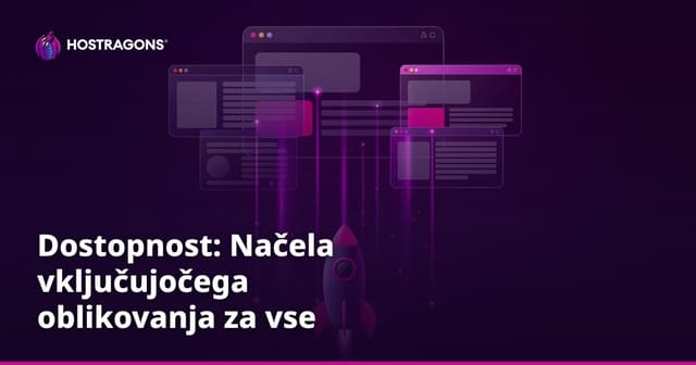 Dostopnost: Načela vključujočega oblikovanja za vse