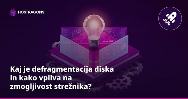 Kaj je defragmentacija diska in kako vpliva na zmogljivost strežnika?