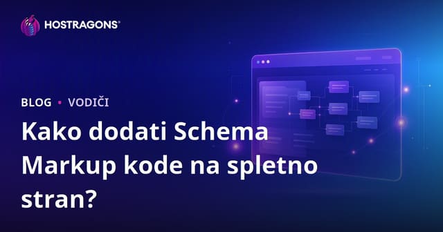 Kako dodati kode za označevanje sheme na spletno mesto?