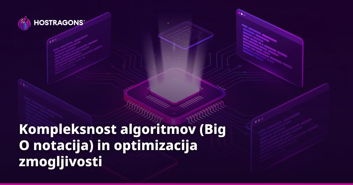 Kompleksnost algoritmov (Big O notacija) in optimizacija zmogljivosti
