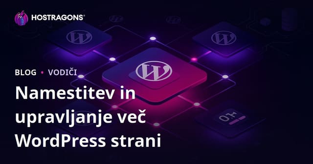 Namestitev WordPress Multisite in upravljanje z ene nadzorne plošče