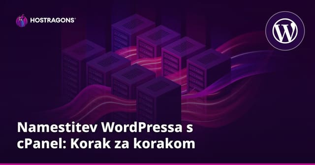 Namestitev WordPressa s cPanel: Korak za korakom