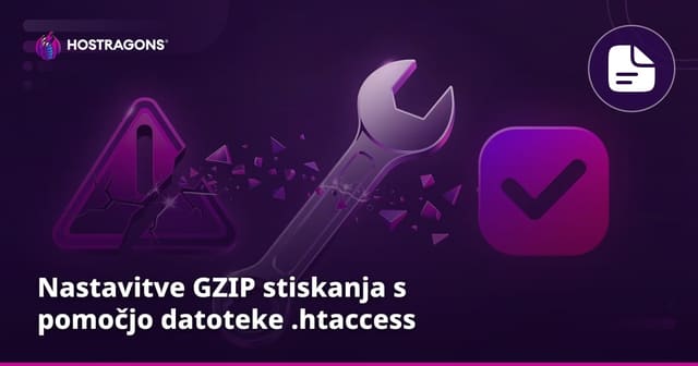 Nastavitve GZIP stiskanja s pomočjo datoteke .htaccess