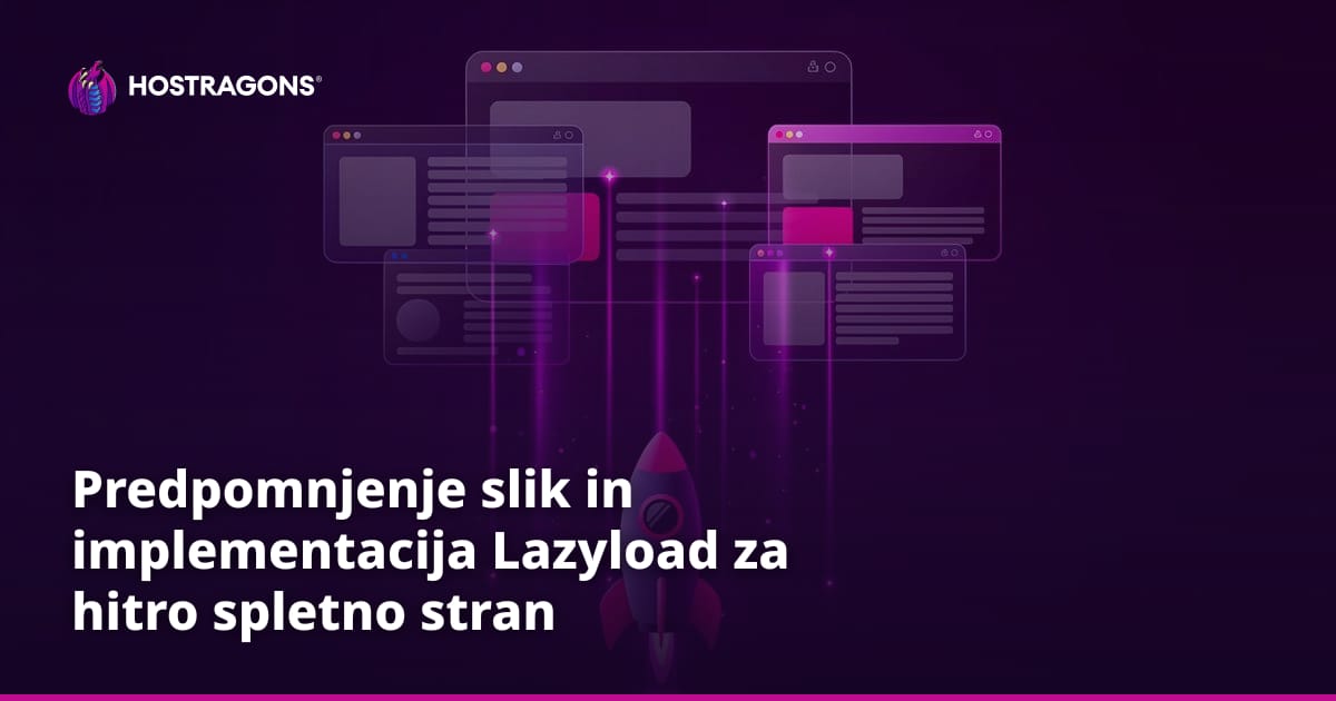 Predpomnjenje slik in implementacija Lazyload za hitro spletno stran