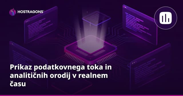 Prikaz podatkovnega toka in analitičnih orodij v realnem času