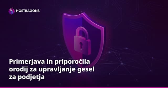 Primerjava in priporočila orodij za upravljanje gesel za podjetja