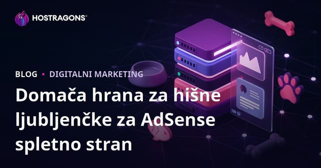 Samo recepti za domačo hrano za hišne ljubljenčke na nišni AdSense strani