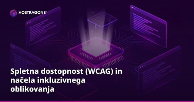 Spletna dostopnost (WCAG) in načela inkluzivnega oblikovanja