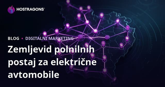 Zemljevid polnilnih postaj za električna vozila in metode za pridobivanje regionalnega prometa