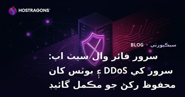 سرور فائر وال سيٽ اپ: سرور کي DDoS ۽ بوٽس کان محفوظ رکڻ جو مڪمل گائيڊ