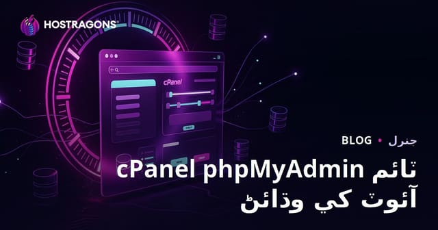 cPanel phpMyAdmin ٽائم آئوٽ کي وڌائڻ