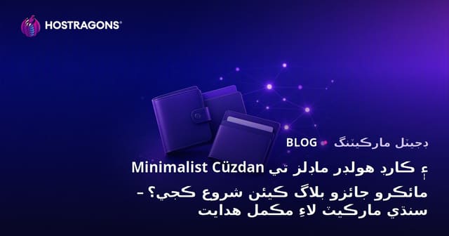 Minimalist Cüzdan ۽ ڪارڊ هولڊر ماڊلز تي مائڪرو جائزو بلاگ ڪيئن شروع ڪجي؟ – سنڌي مارڪيٽ لاءِ مڪمل هدايت